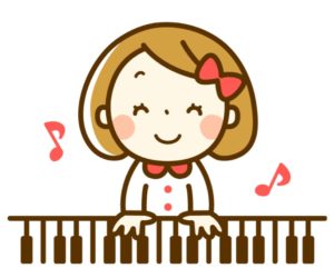 ピアノひく女の子
